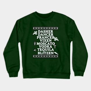 Funny reindeer names Crewneck Sweatshirt